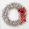 36" Pre-Lit Silver Tinsel Artificial Christmas Wreath
